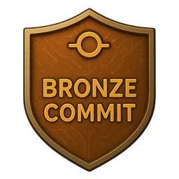 Bronze Git Commit Badge